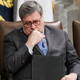 Attorney General William Barr attends a ceremony at the DOJ, Wednesday, Jan. 22, 2020, in Washington, to announce the establishment of the Presidential Commission on Law Enforcement and the Administration of Justice, and its commissioners.